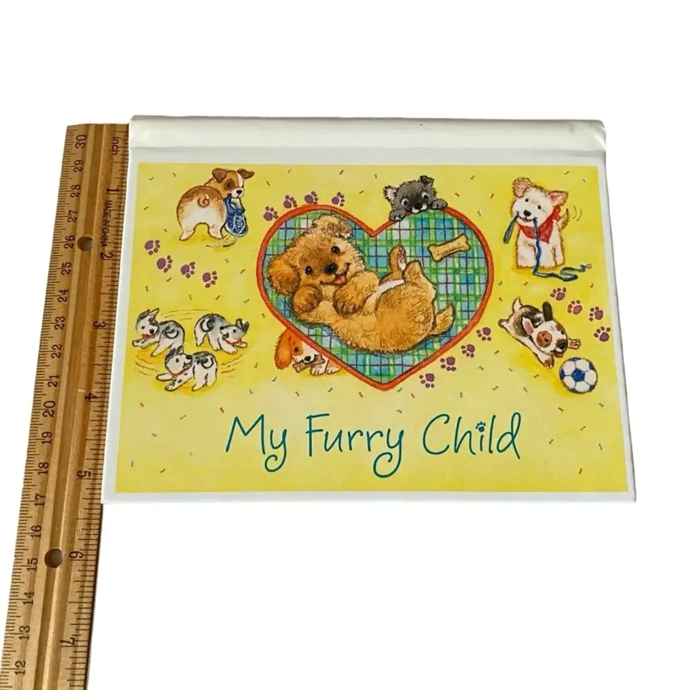 Hallmark My Furry Child Pet Photo Album Dog Puppy Spiral Holds 24 Photos NWOT